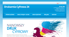Desktop Screenshot of drukarniacyfrowa24.pl
