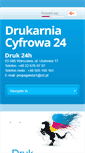 Mobile Screenshot of drukarniacyfrowa24.pl
