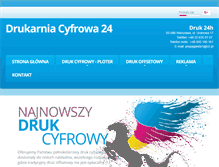 Tablet Screenshot of drukarniacyfrowa24.pl